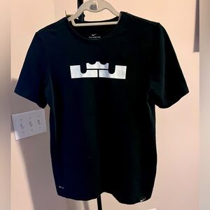 Nike Black LeBron James Dri Fit Tee. XL